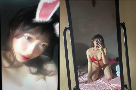 Em bạn gái thích khoe nội y đen quyến rũ