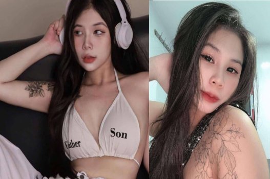 Gia Hân nằm gối để dễ xoạc