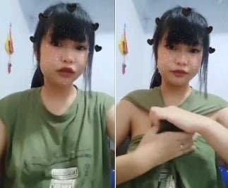 Em bé nóng bỏng khoe vòng một khủng làm anh nhỏ con hồng hấp
