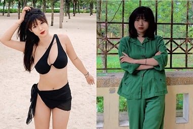Sinh viên học quân sự lén 